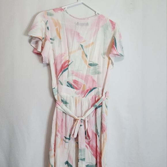 Zesica Boho Floral Wrap Maxi Dress Size Small - Picture 8 of 10